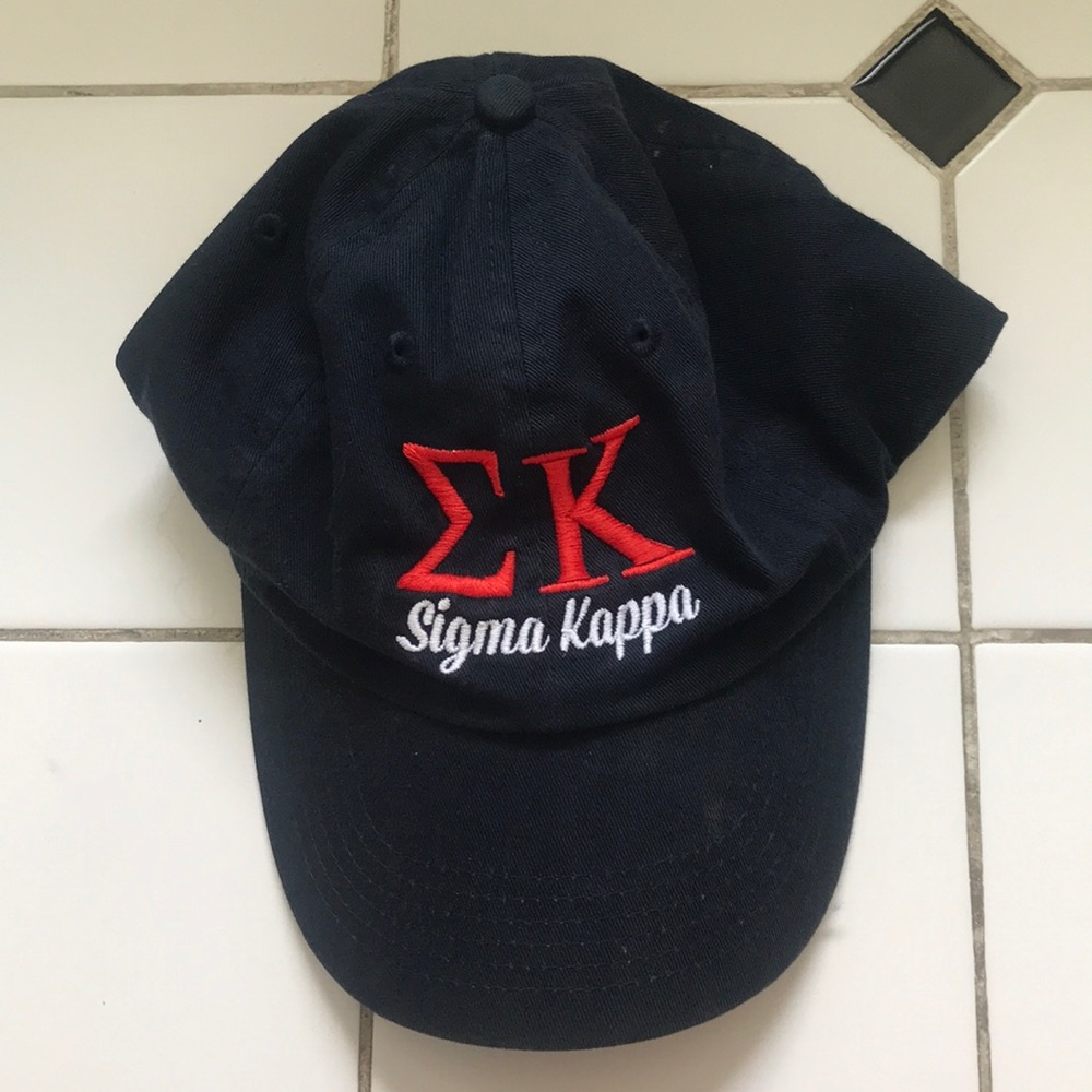 navy blue sigma kappa baseball cap